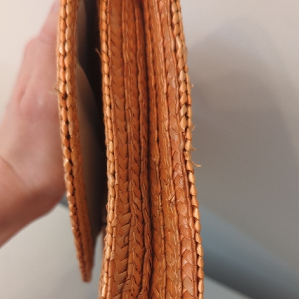 Vintage Orange Woven Clutch - Picture 11 of 11